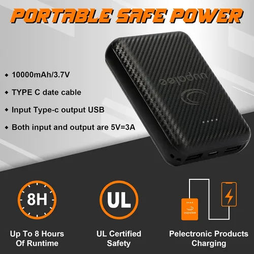 Vista 5 de uupalee Chaleco térmico para hombre, ropa ligera y cálida para exteriores, con batería