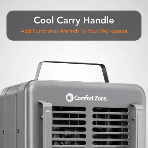 Vista 6 de Comfort Zone CZ798 - Calefactor de 3 puntas (1500 W), color gris