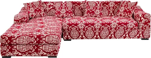 Vista 12 de MIFXIN Fundas de sofá modulares en forma de L, 2 piezas, elásticas tipo L, para sofá o sillón, protector de muebles para sala de estar, mascotas