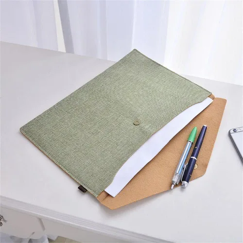 Vista 7 de Carpetas de archivos A4/A5, bolsa de documentos, sobres de archivo, bolsas de archivo, carpetas de archivos, carpetas de archivos (S, beige)