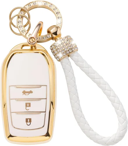 Vista 50 de Gematay Funda para llavero de Mercedes Benz con cordón, funda de TPU suave compatible con Mercedes Benz C E S M CLS CLK G Class Smart Key Holder