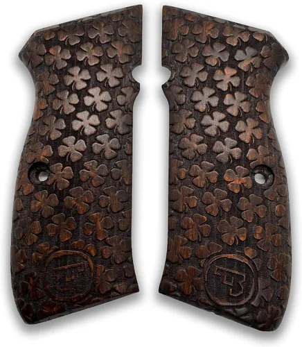 Vista 8 de Para CZ-75 Grips / CZ85 Grips / 75B CZ 75 / SP-01 75B CZ 75/85 Tamaño completo hecho a mano de madera de nogal