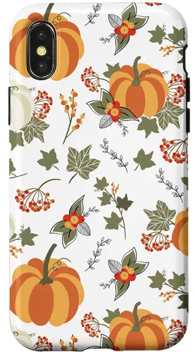 Vista 5 de Fall Leaves Autumn Pumpkin Pattern Autumn Vibes Color Case for iPhone 17