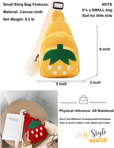 Vista 7 de Hiflyer Sling Bag Bolso de hombro Bolso de pecho, Mochila pequeña Bolsa de eslinga, Bolso Kawaii Mochila Kawaii Mochila Mochila Sling, rosado