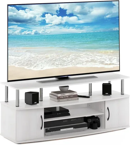 Vista 21 de Furinno - Soporte para centro de entretenimiento, para televisor de hasta 55 pulgadas, pino ámbar/negro