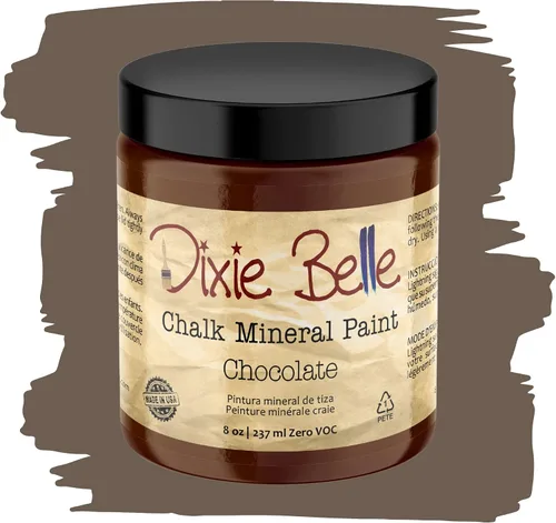 Vista 42 de Pintura para muebles con acabado de tiza Dixie Belle Paint Company - Amatista (4oz) - Pintura mineral de tiza chic púrpura profundo mate