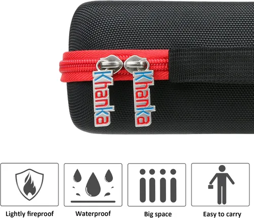 Vista 8 de khanka Funda de almacenamiento rígida de repuesto para llave de impacto Milwaukee 2554-20 M12 Fuel Stubby de 3/8 pulgadas, solo funda