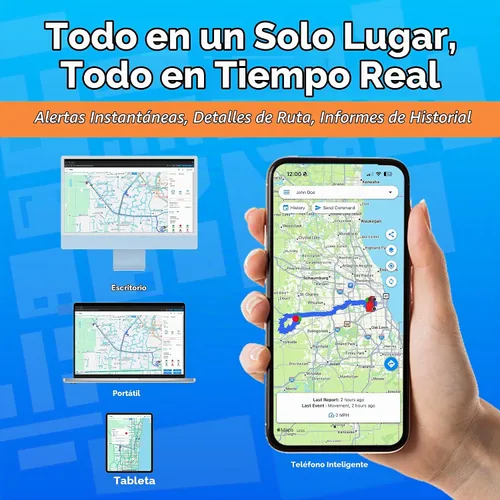 Vista 2 de Optimus Rastreador GPS enchufable para coches - Fácil instalación - Alertas de conducción brusca - Historial de informes y más - Cable de extensión