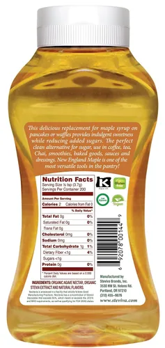 Vista 3 de Nectevia New England Maple - Néctar de agave con infusión de stevia, paquete de 2