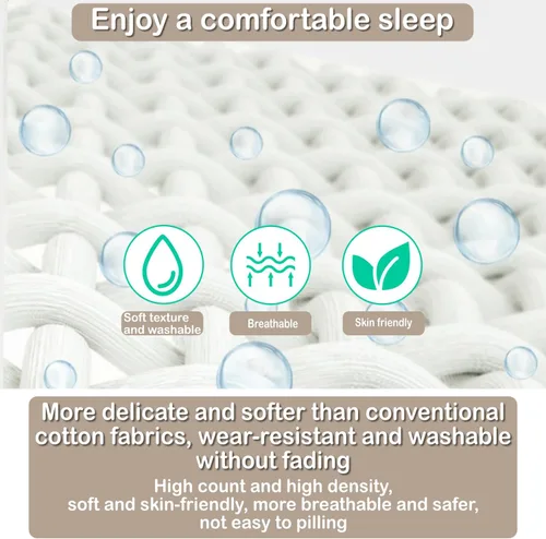 Vista 11 de Almohada de embarazo para dormir, almohada de maternidad con soporte para caderas, espaldas, piernas, almohada de maternidad con funda desmontable