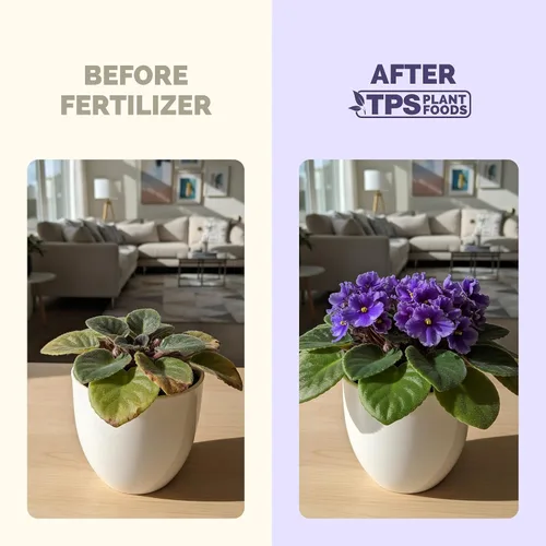 Vista 3 de Fertilizante violeta africana, alimento vegetal líquido para más flores, 1 galón