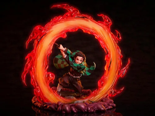 Vista 8 de Aniplex Demon Slayer: Kimetsu no Yaiba 1/8 Tanjiro Kamado Estatua 11.0 in
