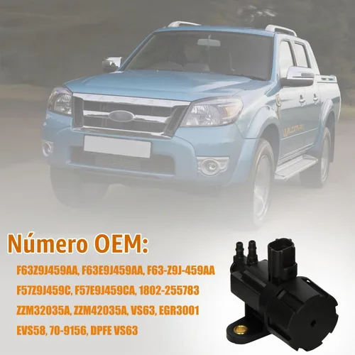 Vista 3 de Válvula EGR EGR3001 Válvula solenoide de vacío EGR Compatible con Ford F150 E150 E250 E350 Escape Expedition Explorer Taurus Lincoln Mercury Válvula
