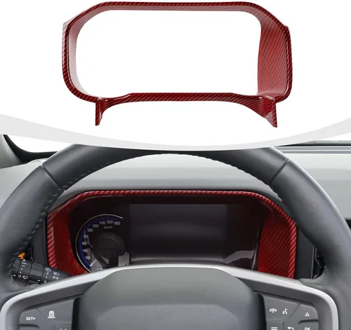 Vista 12 de RAZPOY Para Bronco - Cubierta de tablero de control central compatible con accesorios interiores Ford Bronco 2021-2024, color azul