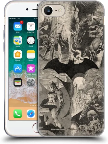 Vista 112 de Head Case Designs Funda de gel Hush con licencia oficial de Batman DC Comics #608 (protección de grado militar) compatible con Apple iPhone 7