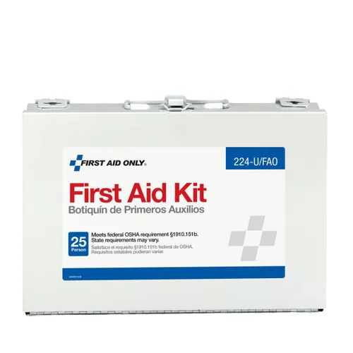 Vista 2 de First Aid Only 224-U/FAO - Kit de primeros auxilios de emergencia para 25 personas que cumple con la OSHA para oficina, renovación del hogar