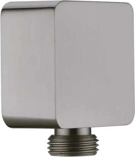 Vista 8 de Codo de suministro de pared de latón, conector de manguera de ducha cuadrado G1/2 pulgadas, salida de agua de unión montada en la pared para ducha
