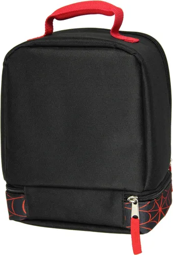 Vista 4 de Bioworld Marvel Spider-Man Comic Superhero - Bolsa de almuerzo suave con doble compartimento, kit de 10 pulgadas