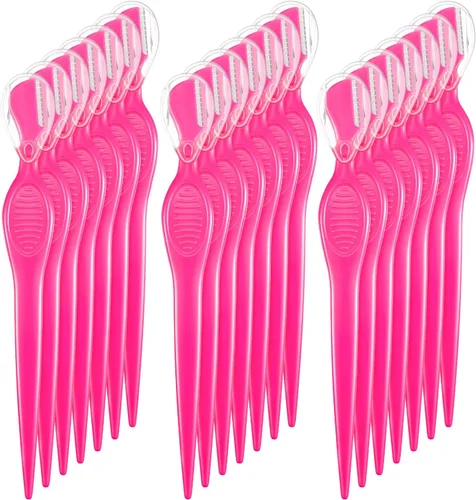 Vista 11 de Mudder 21 piezas de afeitadora de cejas, afeitadora facial multiusos con cubierta de precisión para mujeres, herramientas de cuidado de maquillaje