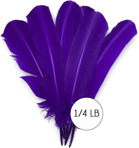 Vista 52 de 1/4 lb - Aqua Blue Pavo Marabou Corto Plumas Sueltas Mullidas Al Por Mayor A Granel