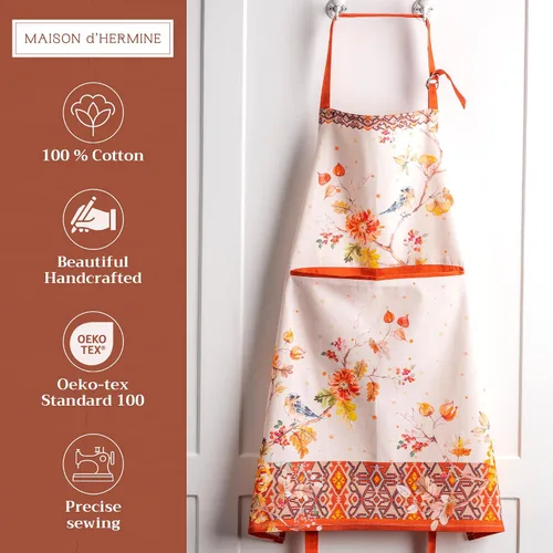 Vista 925 de Maison d' Hermine Delantales para mujer con bolsillo, 100% algodón (27.50 x 31.50 pulgadas)