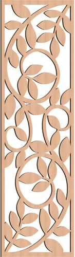 Vista 42 de 9 3/8"W x 24 3/8"H x 1/4"T Utica Decorativo Fretwork Madera Paneles de Pared, Abedul