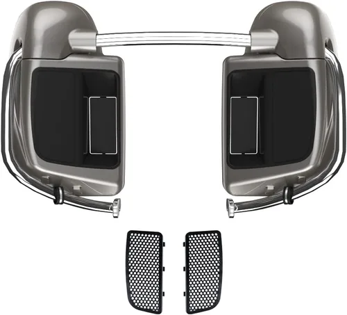 Vista 28 de Kits de calentadores de piernas con ventilación y combinación de color con guantera para Harley Davidson Touring Street Road King Glide FLTR 2014
