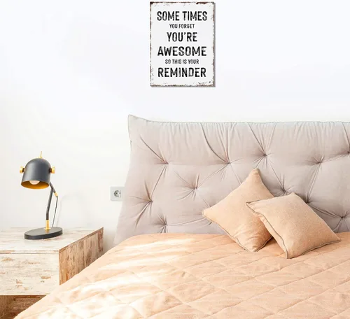 Vista 4 de Decoración de pared inspiradora, a veces te olvidas de tus impresionantes regalos, regalo de despedida para compañeros de trabajo, regalo