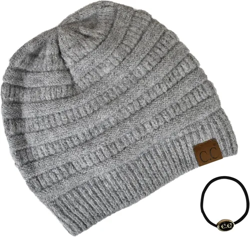 Vista 448 de C.C Trendy Warm Chunky Soft Stretch Cable Knit Beanie