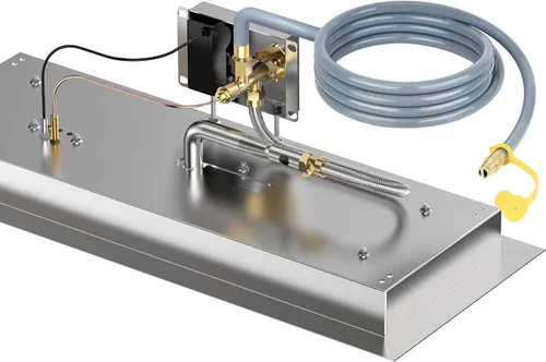 Vista 7 de Skyflame Kit de conversión de gas natural de 12 pies, manguera de propano a gas natural con conexión rápida, montaje para parrilla, generador