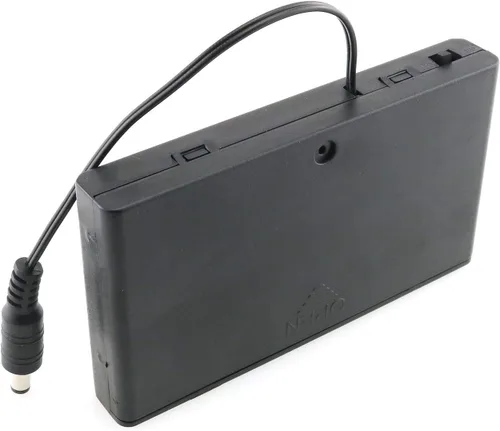 Vista 4 de 8 x Soporte de batería AA 8x1.5V 12V Caja de Batería Negra con DC 0.217x0.083 in Conector macho e interruptor de encendido/apagado