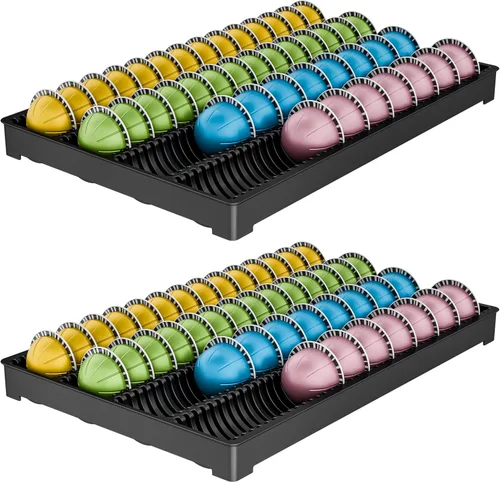 Vista 8 de EVERIE Cajón de Almacenamiento de Cápsulas de Café Compatible con Nespresso Vertuoline, Inserto para Cajonera, NCT04