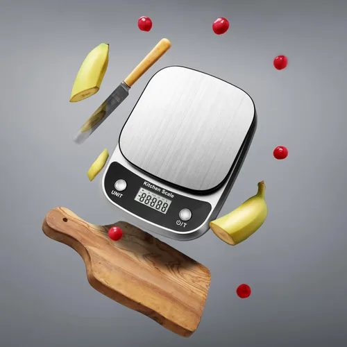 Vista 6 de GRAM PRES Báscula de cocina para alimentos, peso digital, gramos y onzas,Báscula digital profesional de alimentos de cocina de 22.0 lbs/0.04 oz