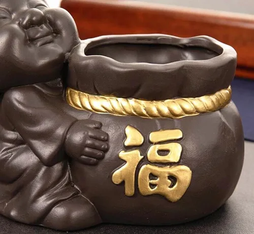 Vista 6 de EatingBiting Ceremonia de té chino Seis caballeros Set Accesorios de té Herramientas de mesa de té Kung Fu mesa de té suministros de estera de té