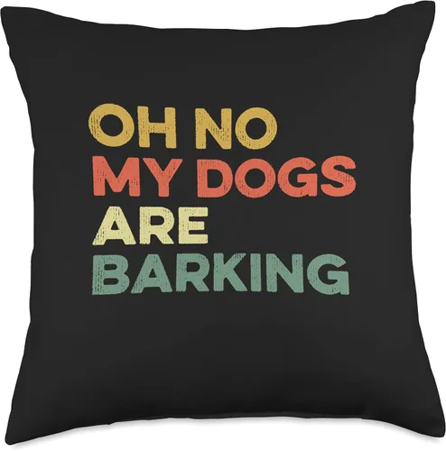 Vista 4 de Oh No My Dogs Are Barking Rhyming Slang Sore Feet Oh No My Dogs are Barking Funny Feet Hurt Slang - Almohada para el dolor de pies, 16 x 16