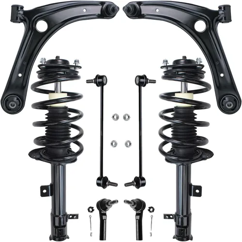 Vista 125 de Detroit Axle - Kit de brazos de control de extremo de 8 piezas para Toyota 2001-2003 Highlander 2002-2003 Camry Lexus ES300, 2 conjuntos de brazos