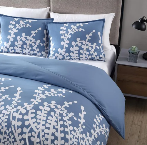 Vista 3 de City Scene - Juego de funda de edredón para cama individual, ropa de cama 100% algodón suave para comodidad durante todo el año, juego de cama de 2