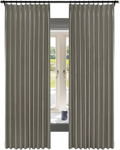 Vista 10 de Fcosie Juego de 2 paneles de cortinas opacas extralargas de 120 pulgadas de largo, cortinas de doble capa para oscurecer la habitación, paneles