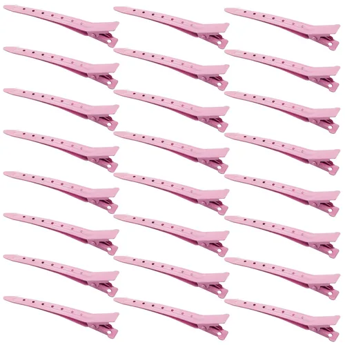 Vista 26 de 24 Paquetes de Pinzas Pico de Pato, Bantoye 2.75 Pulgadas Pinzas de Cocodrilo Rizadoras de Metal Antioxidante con Agujeros para Peinado del Cabello