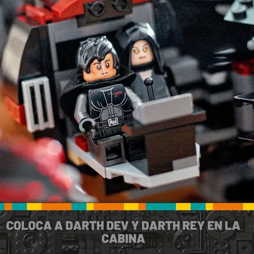 Vista 4 de LEGO Star Wars El Halcón Oscuro Edificable Starship – Conjunto de juguetes de Star Wars para niños y niñas – Juguete coleccionable de halcón milenio