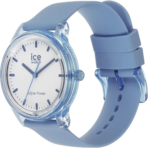 Vista 2 de Ice-Watch Solar Power 017768 Reloj de cuarzo de silicona azul, Azul Patchwork, Movimiento de cuarzo