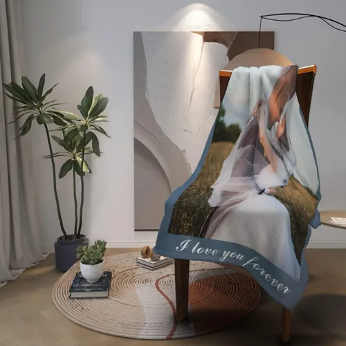 Vista 5 de Las mantas personalizadas con imágenes de collage son una manta personalizada para niños, adultos, familia, recuerdo, 35.4 x 27.6 pulgadas