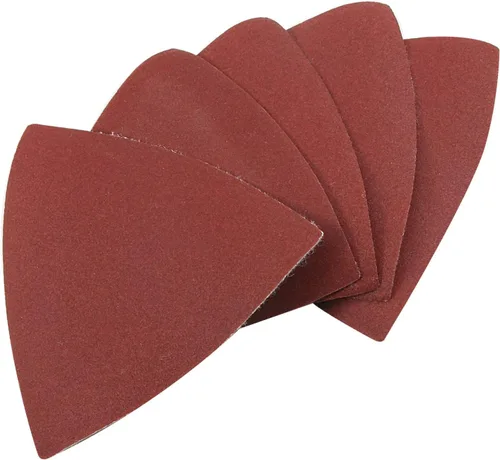 Vista 9 de Utoolmart Papel de lija para detalles, papel de lija triangular, almohadillas de lijado de gancho y bucle, multiherramienta oscilante triangular, 40