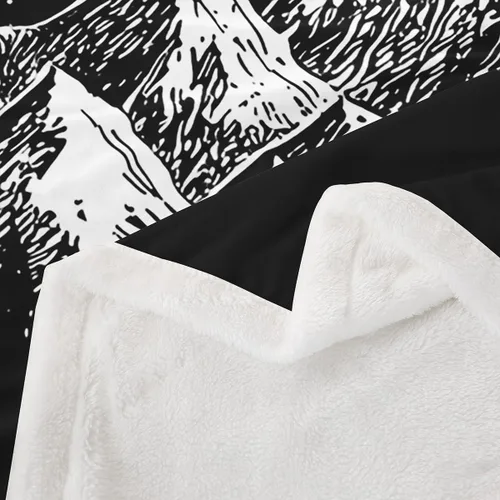 Vista 3 de Erosebridal Manta de sol y luna para cama, manta de forro polar abstracto con estrellas y sol para silla, niños y niños, manta de sherpa bohemia
