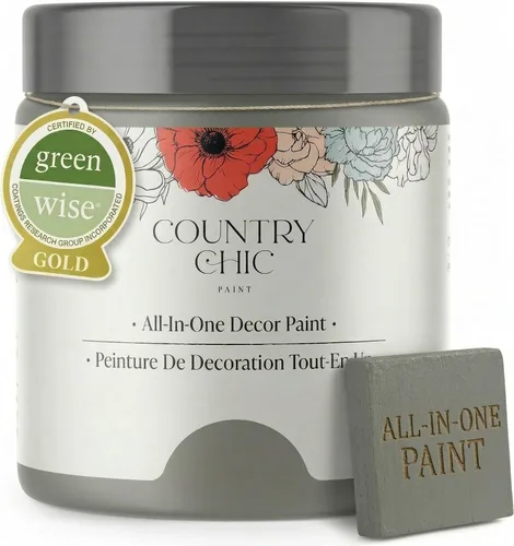 Vista 10 de Country Chic - Pintura a la tiza todo en uno para muebles y armarios, ecológica, acabado mate, con primer y sellador, para madera y metal, Alchemist