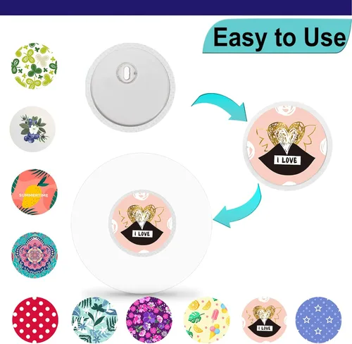 Vista 3 de Libre - Juego de 3 cubiertas de sensor y calcomanías de estilo libre para sensor Libre 3, parches adhesivos transparentes hipoalergénicos