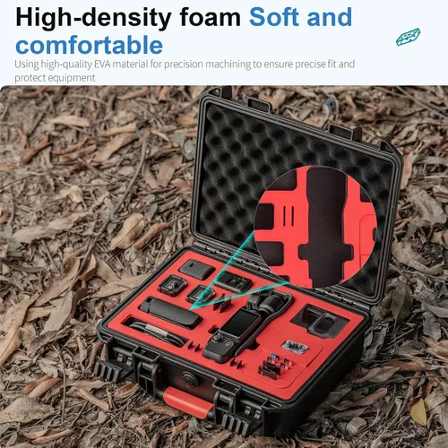 Vista 3 de Estuche de transporte impermeable compatible con DJI Osmo Pocket 3 Creator Combo Estuche rígido Estuche de viaje portátil Bolsa de almacenamiento
