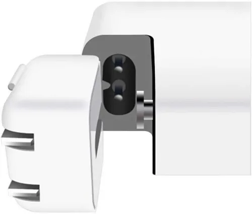 Vista 4 de Adaptador de pared de CA Duckhead, cargador de pared de EE. UU., cable de CA estándar de EE. UU. Cabezal de pato para McBook Maci Book/teléfono/Pod