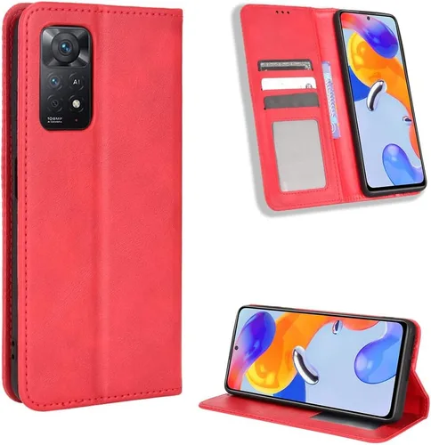 Vista 7 de Funda para Xiaomi Redmi Note 11 Pro 4G Caso,Funda para Xiaomi Redmi Note 11 Pro 5G Funda de cuero,Funda para Xiaomi Redmi Note 11 Pro 4G Funda Flip