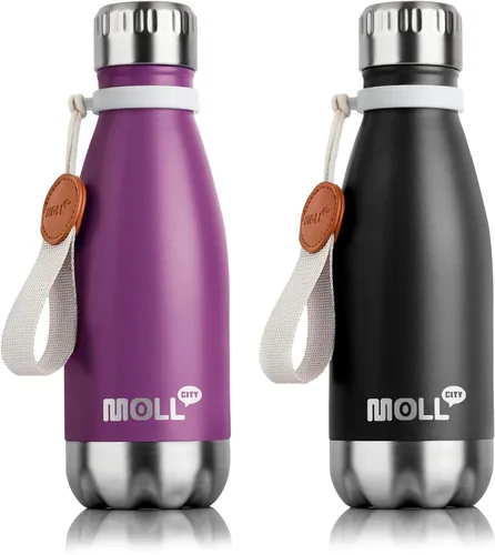 Vista 47 de Botella de Agua de 9 oz para Niños - Botella de Agua Pequeña de Acero Inoxidable para la Escuela con Aislamiento al Vacío de Metal a Prueba de Fugas